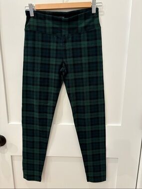 J. Crew Factory tartan leggings worn once sz S